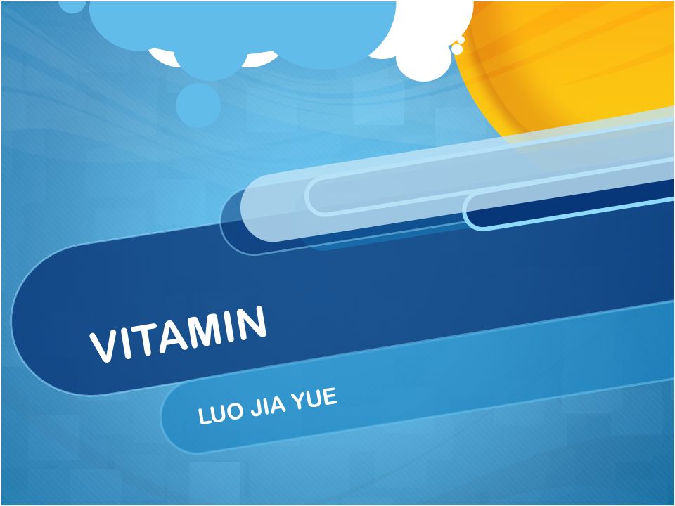 presentation on theme vitamin luo jia yue what is vitamin a vitamin is an organic compound required as a vital nutrient in tiny amounts by an organis m