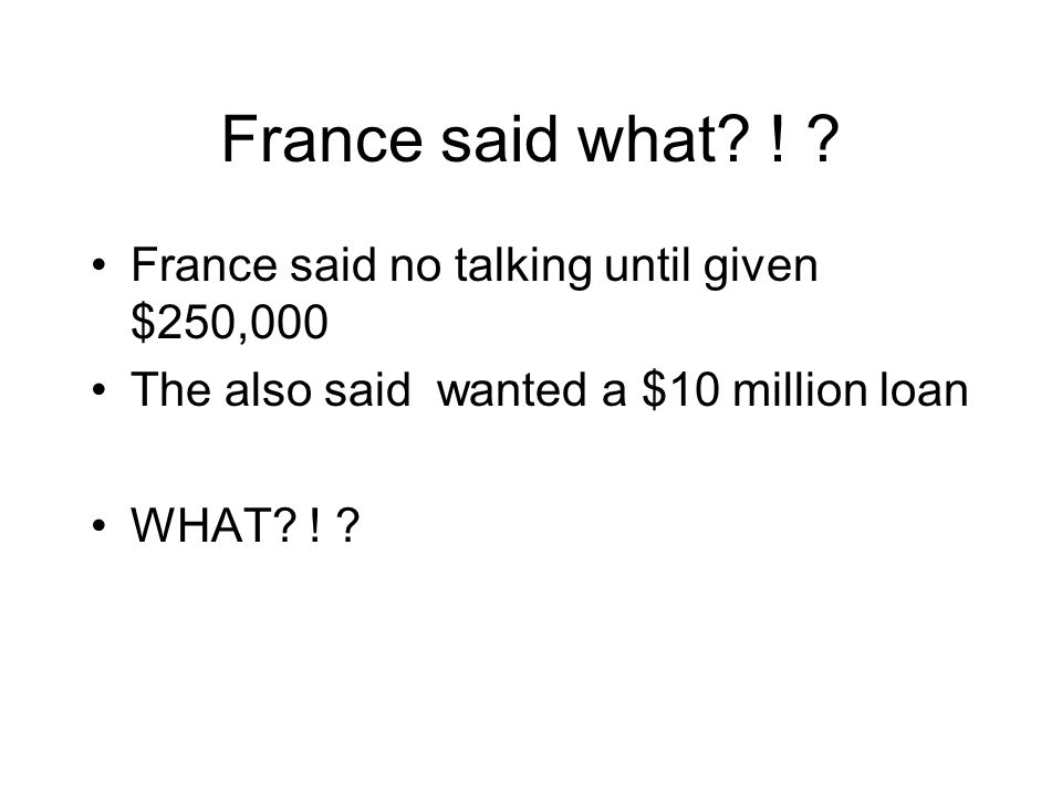 France said what.