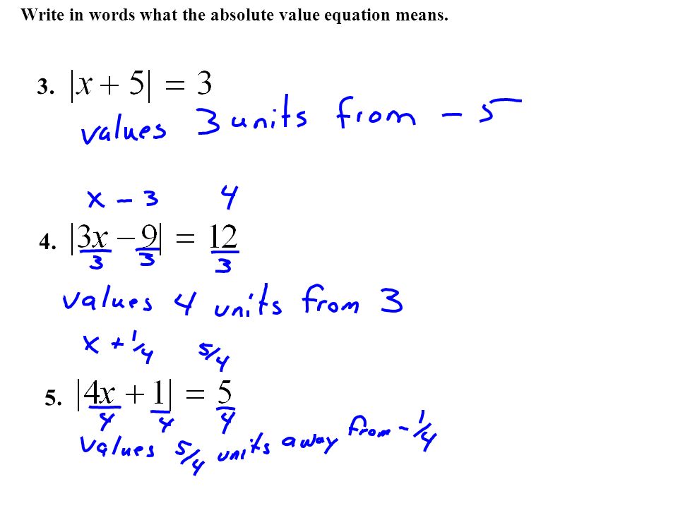 Example Of Linear Absolute Value Equation Talkchannels How Do I Work With Absolute Values 1 Rewrite The Value