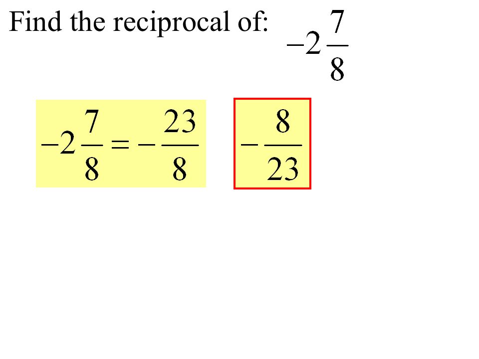Find the reciprocal of: