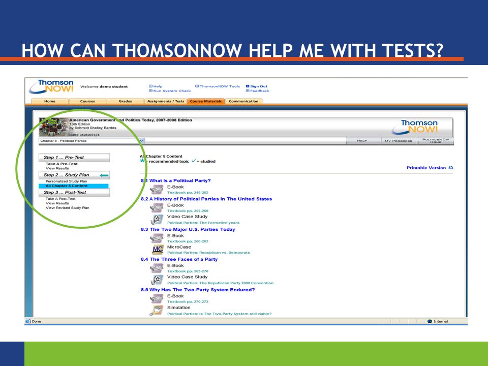 HOW CAN THOMSONNOW HELP ME WITH TESTS