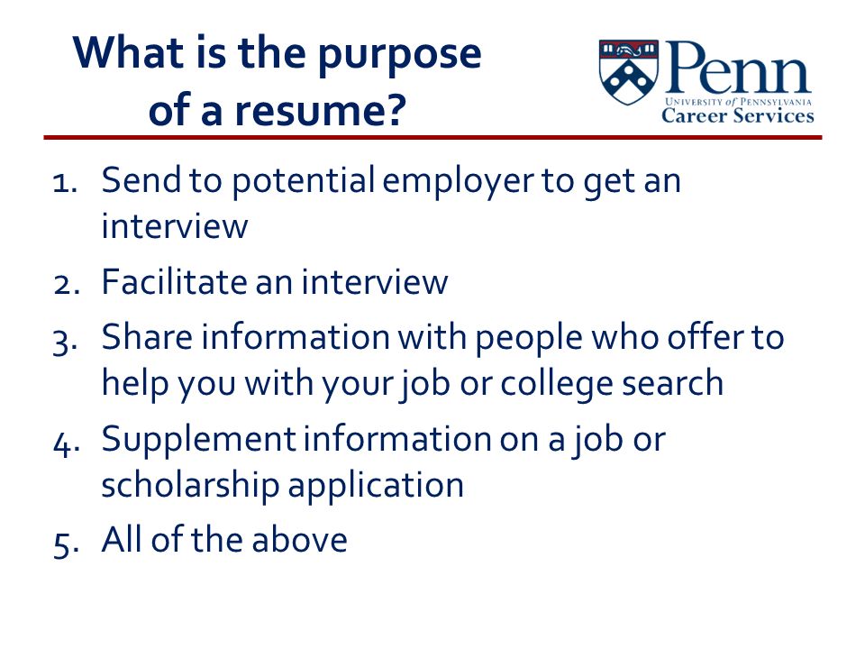resume workshop presentation