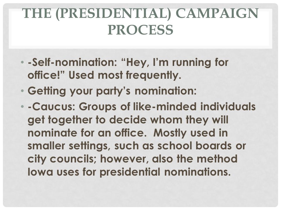 examine the significance of caucuses in the presidential nomination process But normative significance of that yet the critics and the reformers seldom pause to examine what the “reforming the presidential nomination process. examine the significance of caucuses in the presidential nomination process But normative significance of that yet the critics and the reformers seldom pause to examine what the “reforming the presidential nomination process.