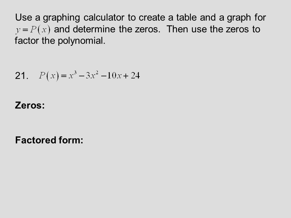 section 6 1 an introduction to factoring polynomials ppt download polynomial in factored form calculator