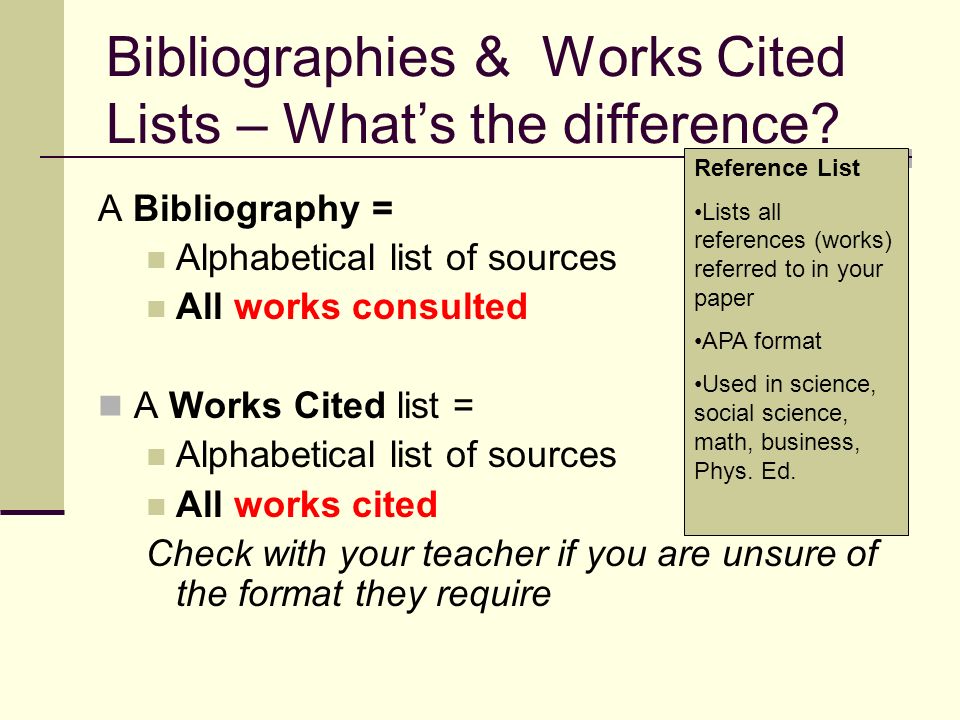 documentation using quotations embedded citations and works cited works consulted vs works cited