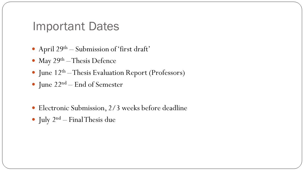 Thesis report format