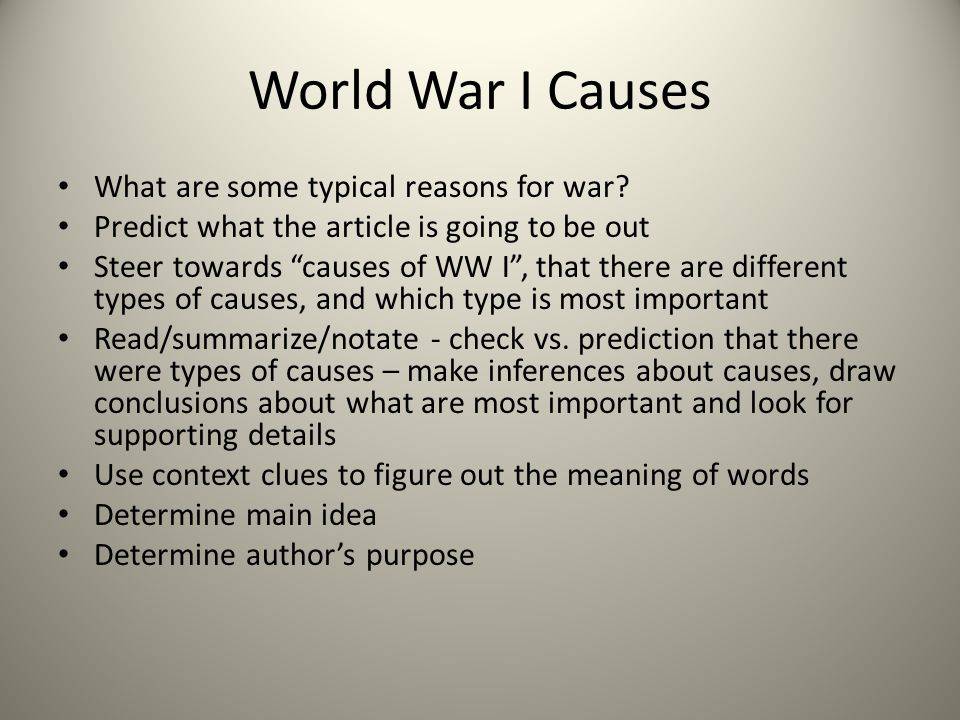 who and/or what caused world war i dbq essay who and/or what caused world war i dbq essay