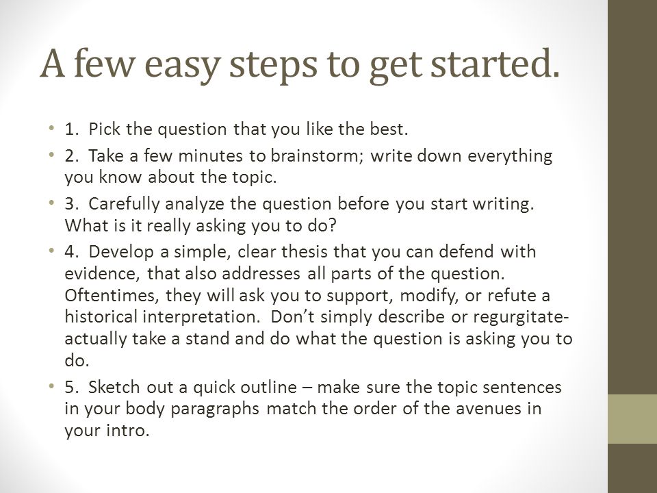 Quick Essay Topics