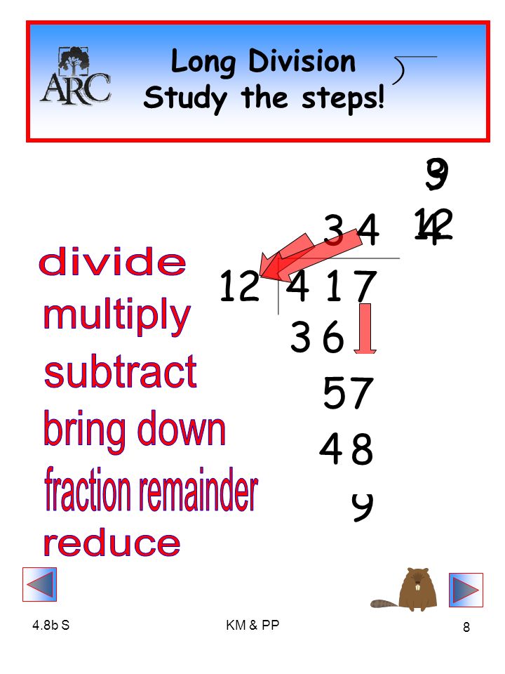 4.8b SKM & PP Long Division Study the steps!