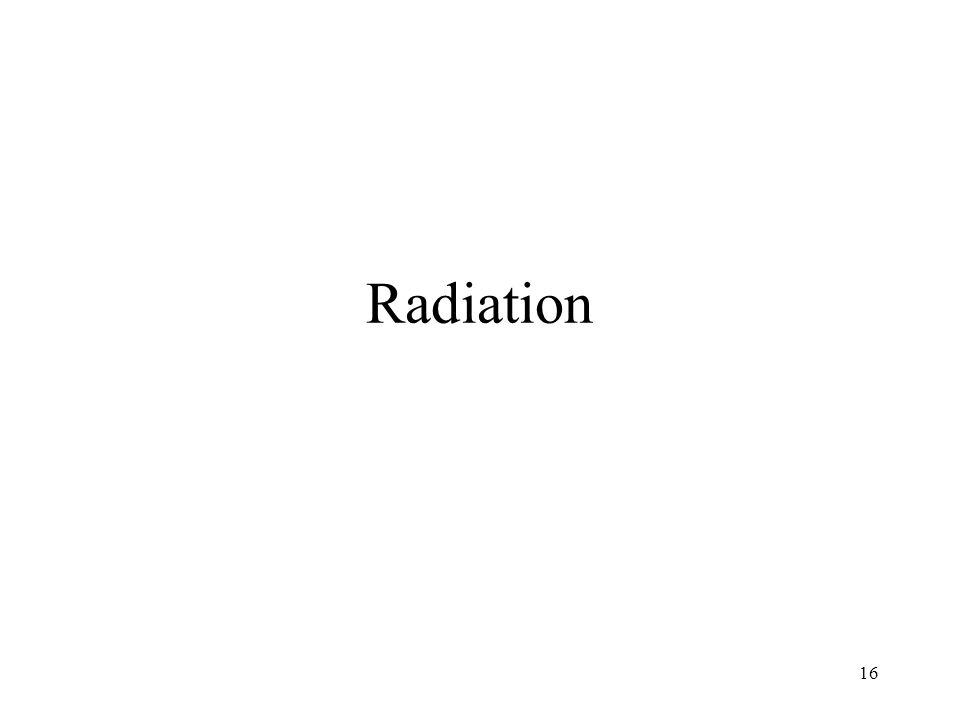 16 Radiation