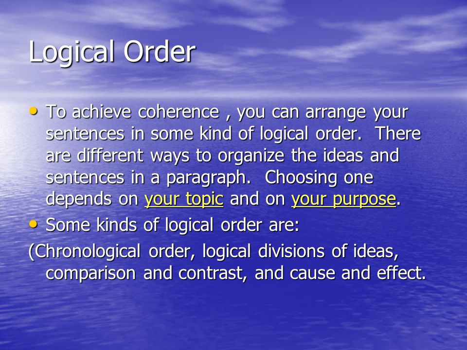 Essay Organization Types
