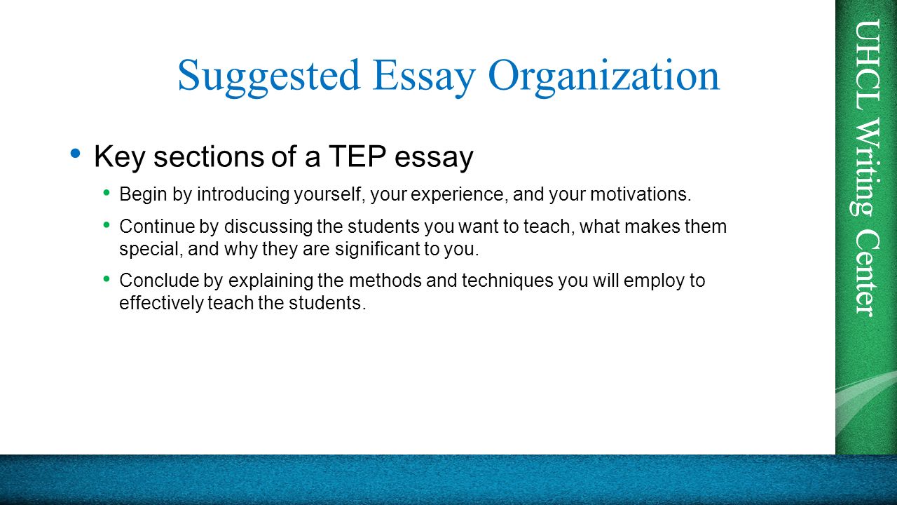 Essay On Violence Against Women Uhcl Writing Center Tep Essays Presented By The Uhcl Writing Uhcl Writing Center Suggested Essay Organization Classification And Division Essay Example also Organizational Change Essay Writing Techniques For Essays Uhcl Writing Center Tep Essays Antwone Fisher Essay