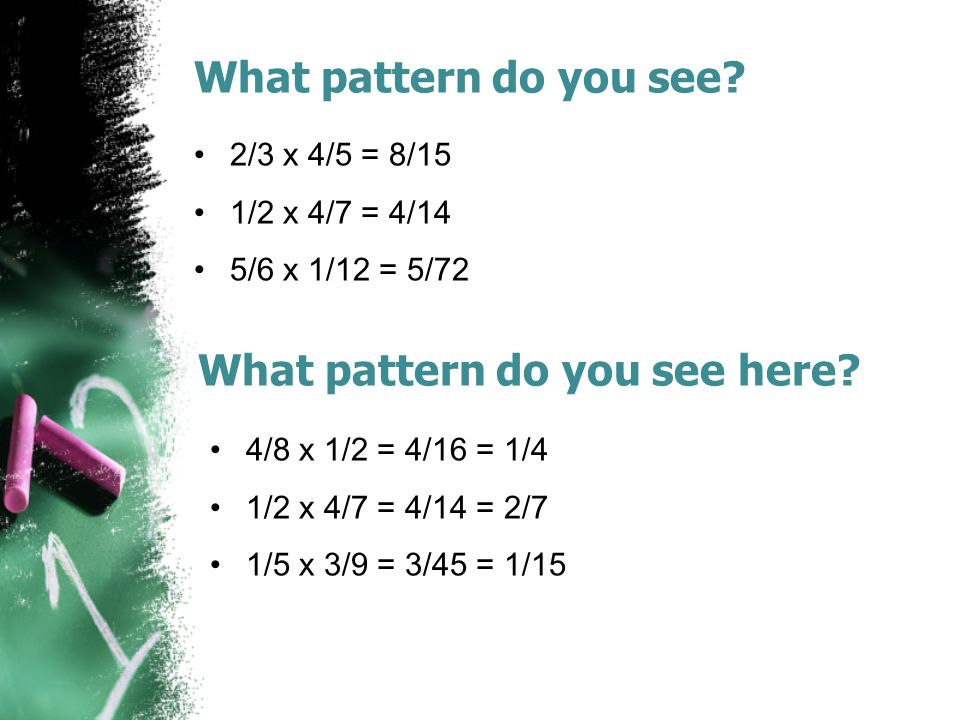 What pattern do you see.