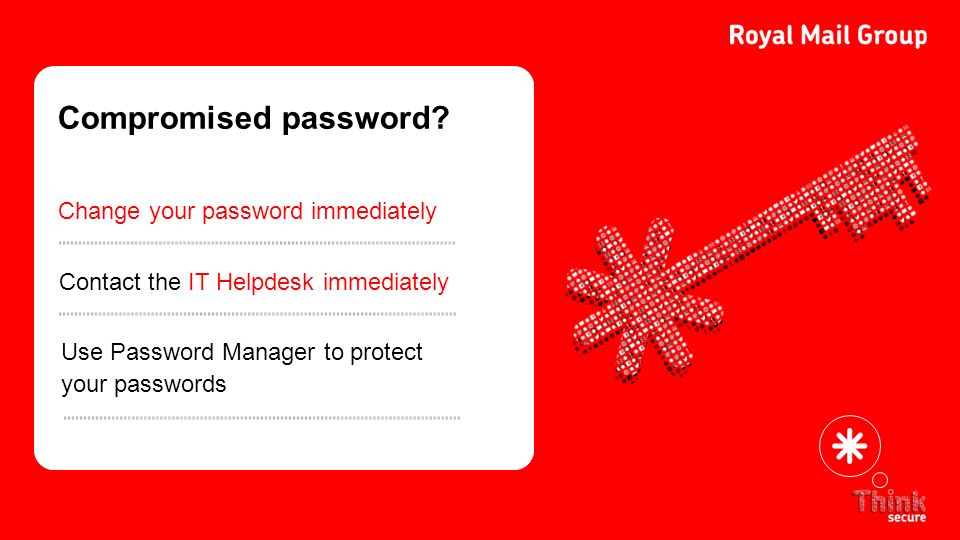Compromised password.