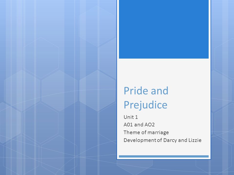 Pride and prejudice thesis statements marriage