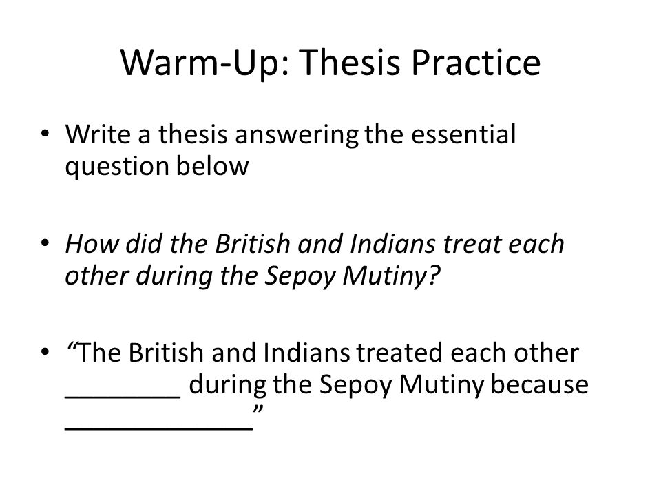british thesis british thesis