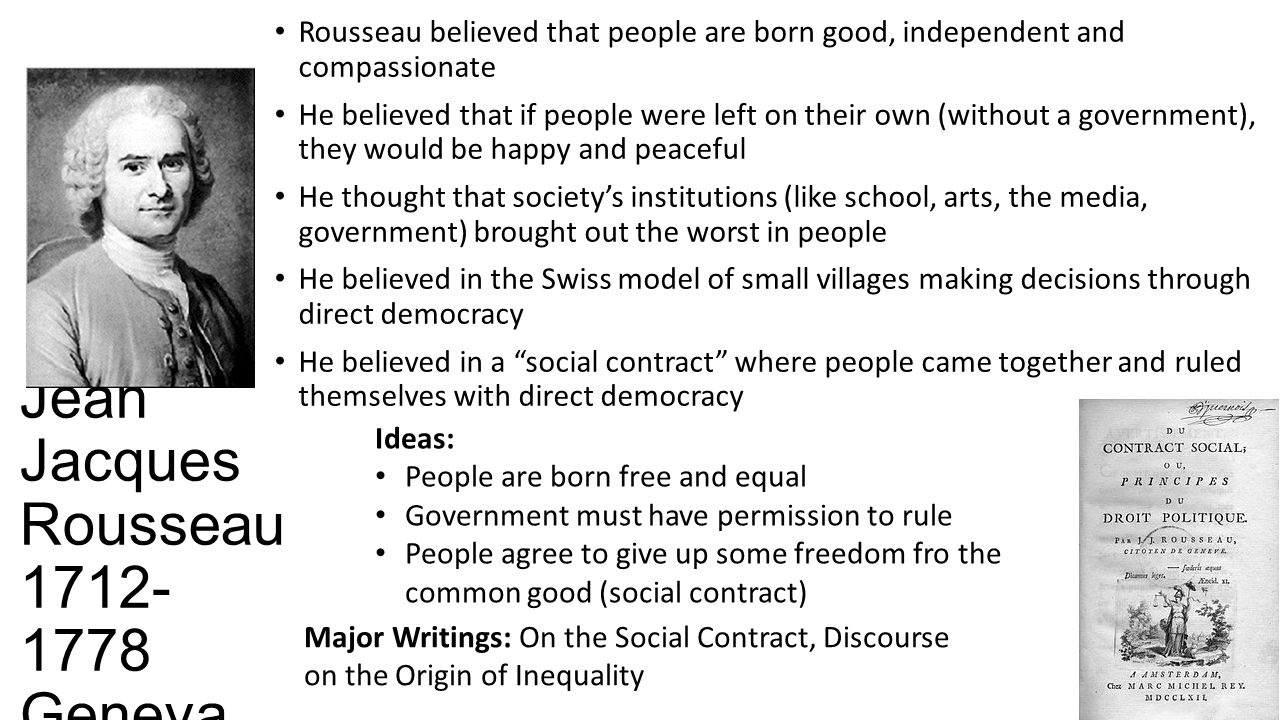 john locke vs jean jacques rousseau essay Political science papers on locke and rousseau - reports analyzing locke & rousseau's theories - help for political science students. john locke vs jean jacques rousseau essay Political science papers on locke and rousseau - reports analyzing locke & rousseau's theories - help for political science students.