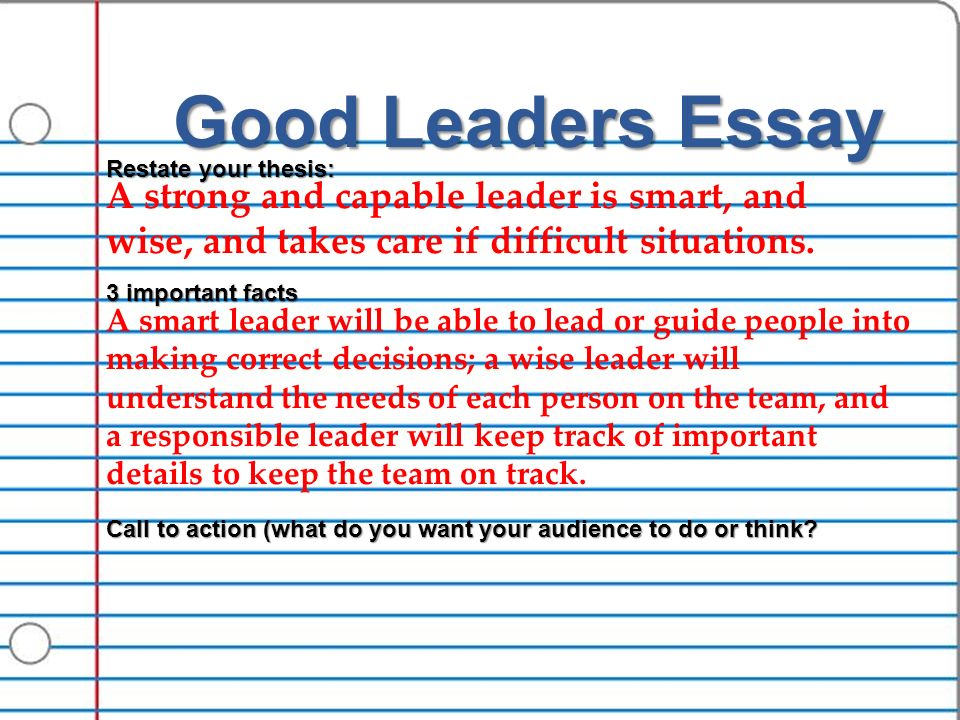Good hooks for leadership essays