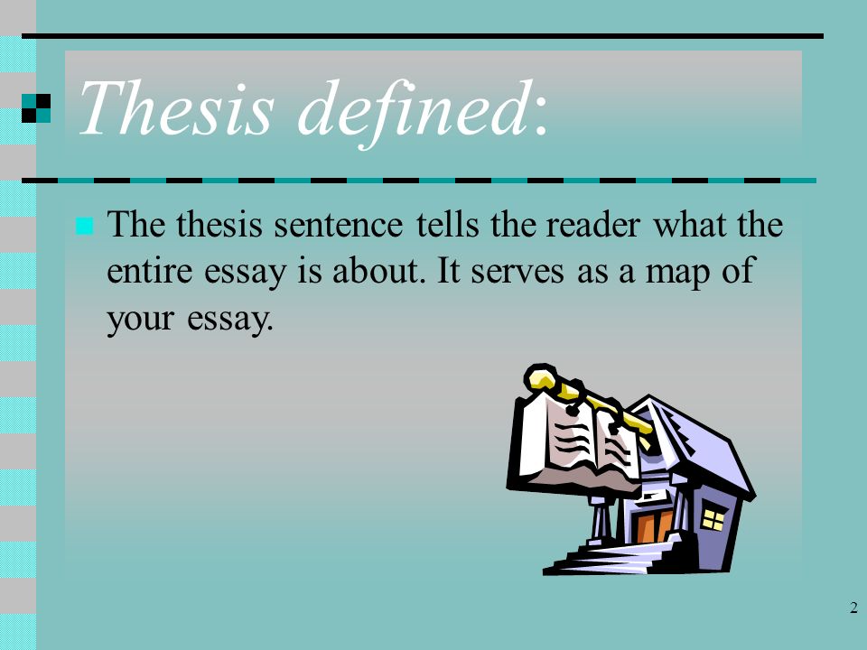 Good Thesis Sentence