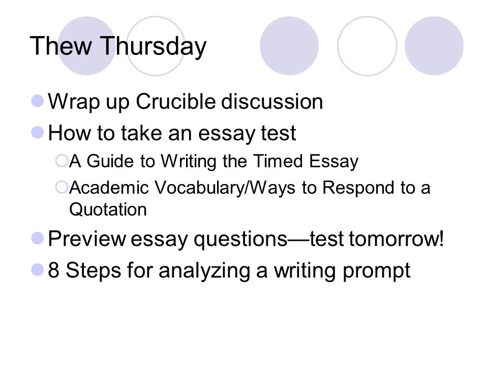 the crucible essay test questions This lesson provides questions for act 1 of arthur miller's play 'the crucible' the questions cover all levels of thinking, from simple recall questions to complex topics that require higher order thinking skills. the crucible essay test questions This lesson provides questions for act 1 of arthur miller's play 'the crucible' the questions cover all levels of thinking, from simple recall questions to complex topics that require higher order thinking skills.