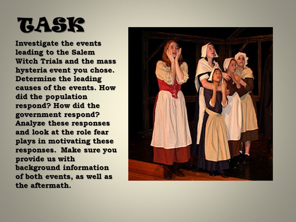 Salem Witch Trials Thesis Papers