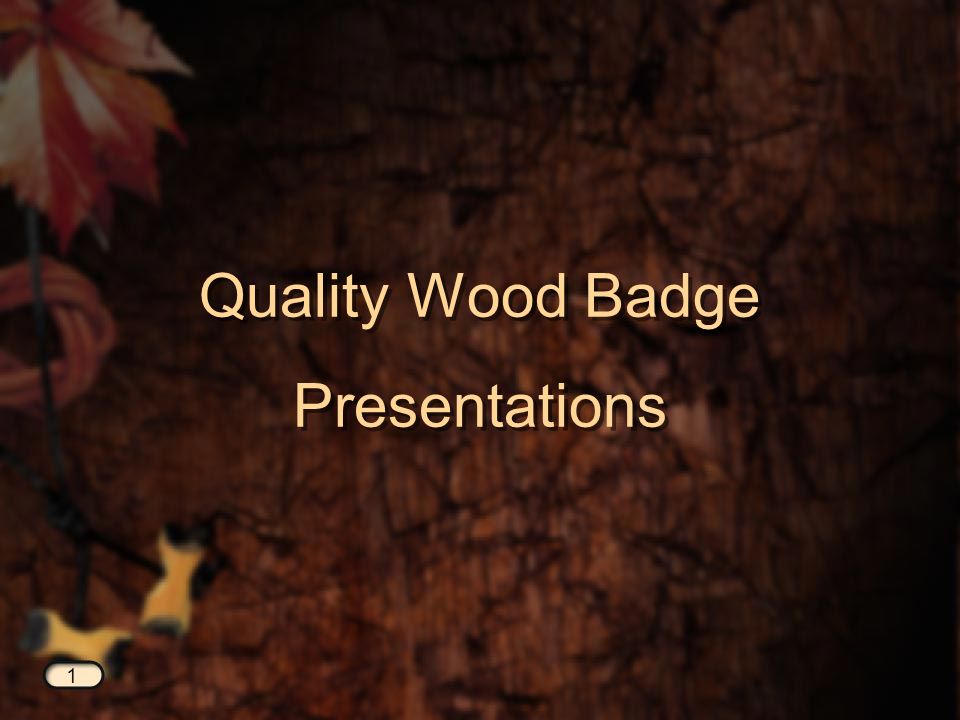 wood badge powerpoint presentations