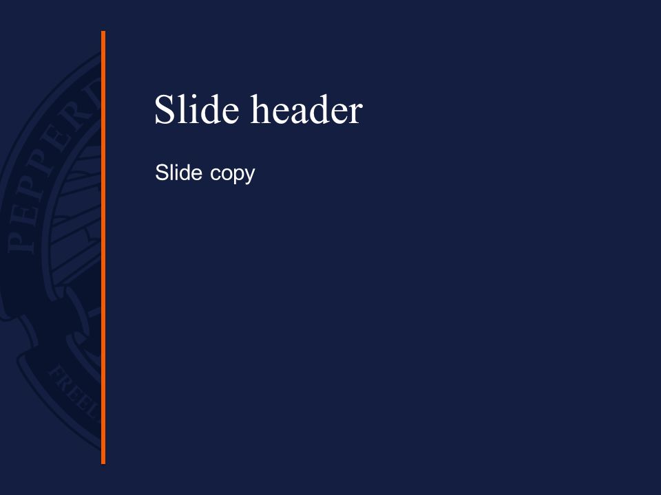 Slide header Slide copy