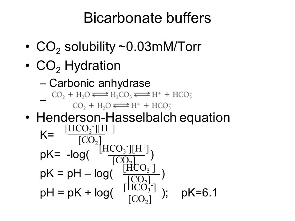 Chemical Modification Variety Oxidation Nitrosylation 7 Bicarbonate Buffers