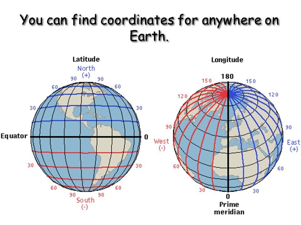 You can find coordinates for anywhere on Earth.