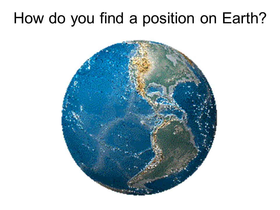 How do you find a position on Earth
