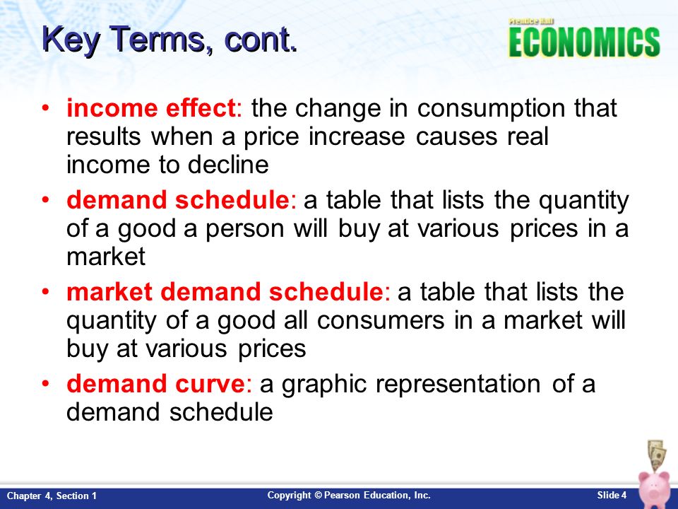 Chapter 4 Demand Section 1 Copyright Pearson Education Inc 4 Copyright