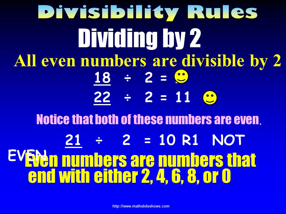 Now You Try Are these numbers divisible by 1 a) 578 b) 1201 c) 465