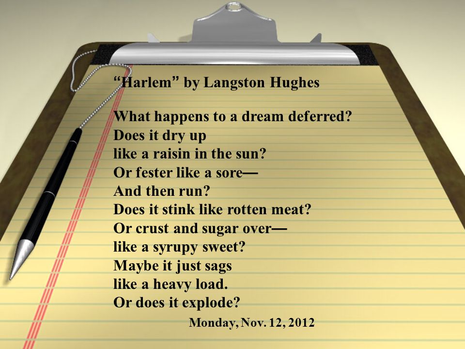 Dream Deferred Essay