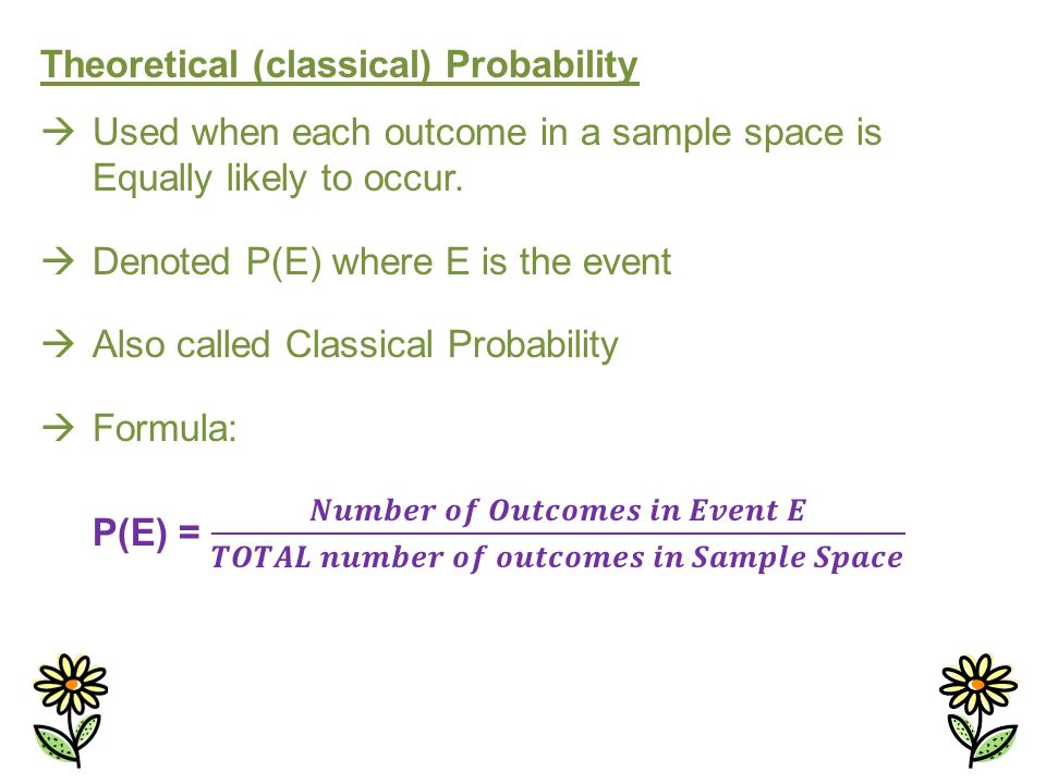 classical probability