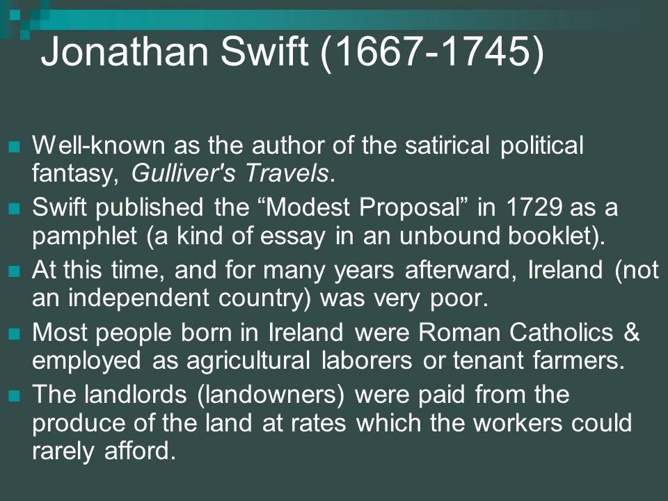 the uses for babies in ireland in a modest proposal by jonathan swift A modest proposal and other satires study guide contains a biography of jonathan swift a modest proposal and other make more babies to sell swift then. the uses for babies in ireland in a modest proposal by jonathan swift A modest proposal and other satires study guide contains a biography of jonathan swift a modest proposal and other make more babies to sell swift then.