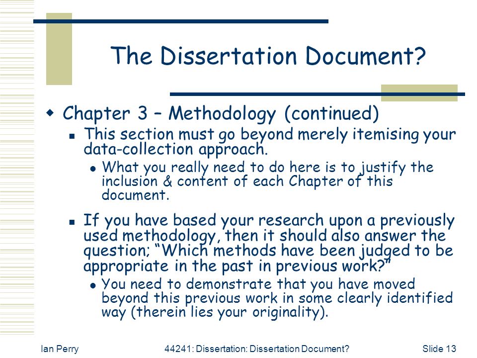 Dissertation Documentary