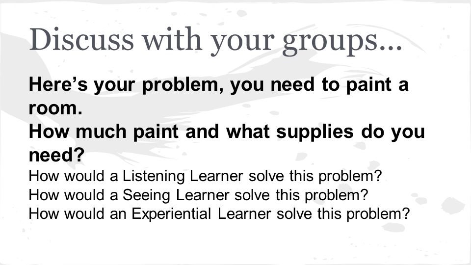 What Do You Need To Paint A Room types of learners which one are you?. so what's your style What Do You Need To Paint A Room types of learners which one are you?. so what's your style