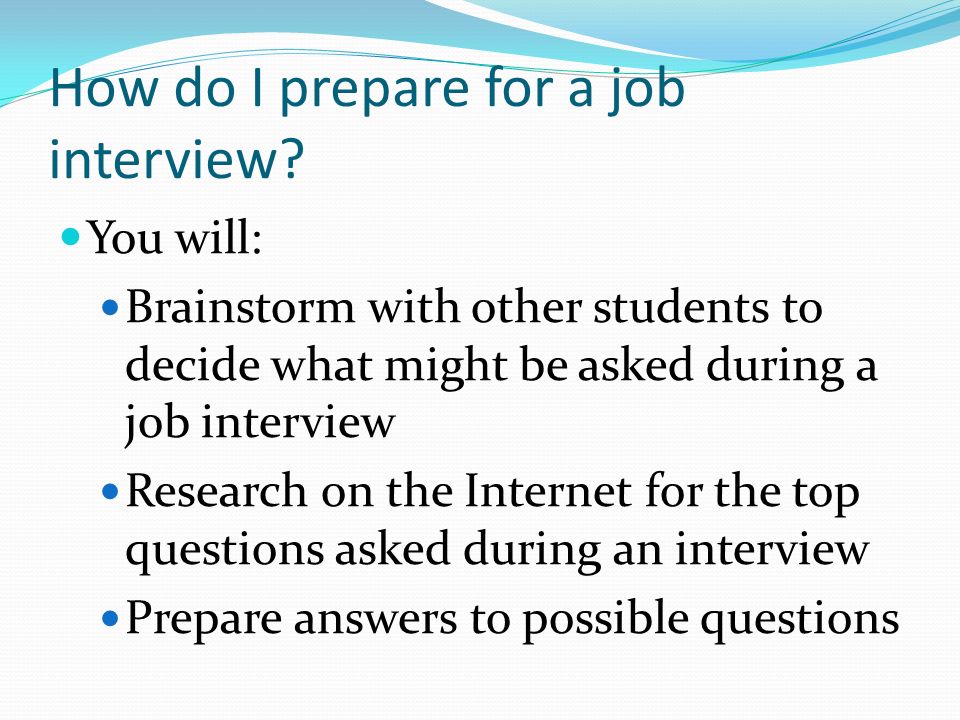 job interview questions While there are as many different possible interview questions as there are interviewers, it always helps to be ready for anything which is why we've taken the time to prepare this list of 100 potential interview questions. job interview questions While there are as many different possible interview questions as there are interviewers, it always helps to be ready for anything which is why we've taken the time to prepare this list of 100 potential interview questions.