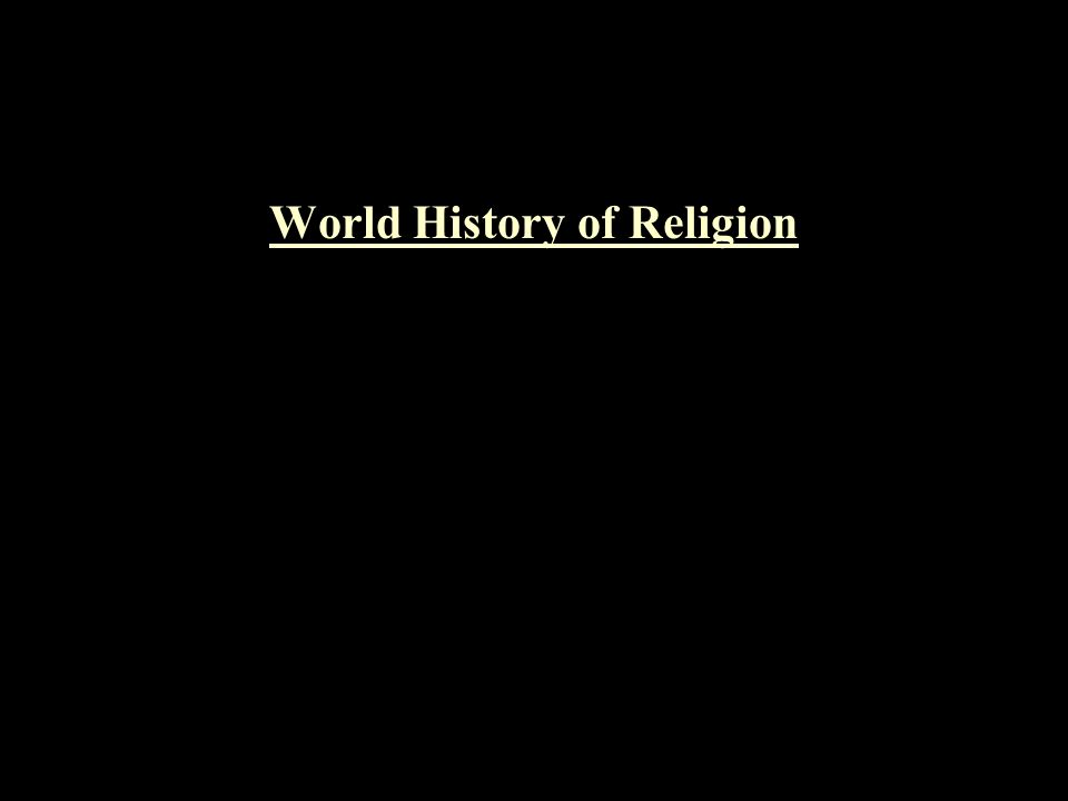 World History of Religion