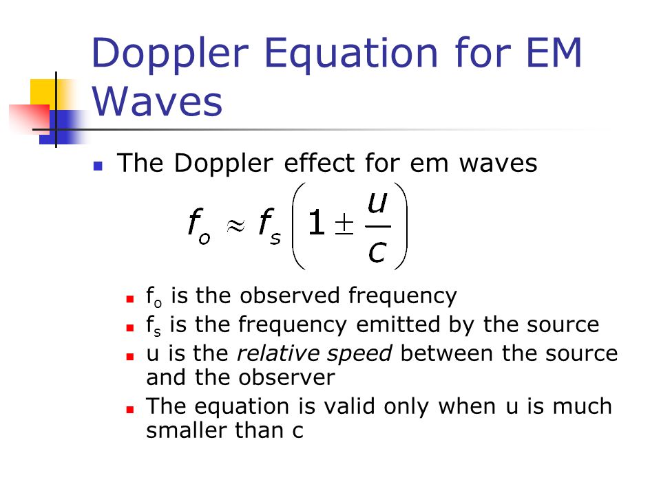 Lecture 21 Nature Of Light Reflection And Refraction Dispersion 4 Doppler Equation For Em Waves The