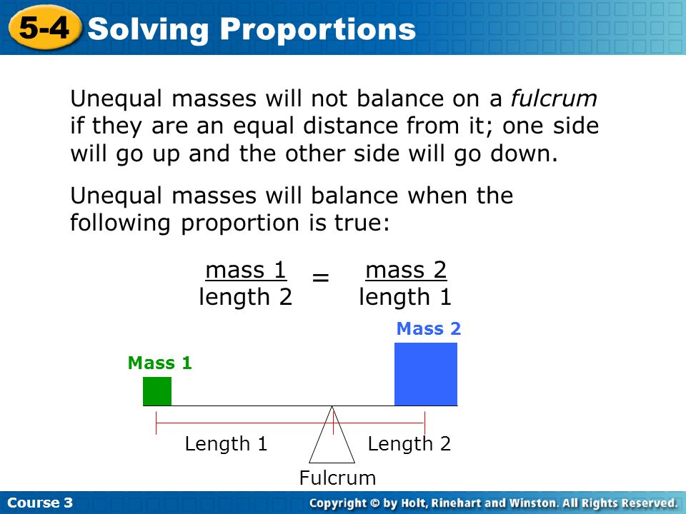 Problem Solving Proportions