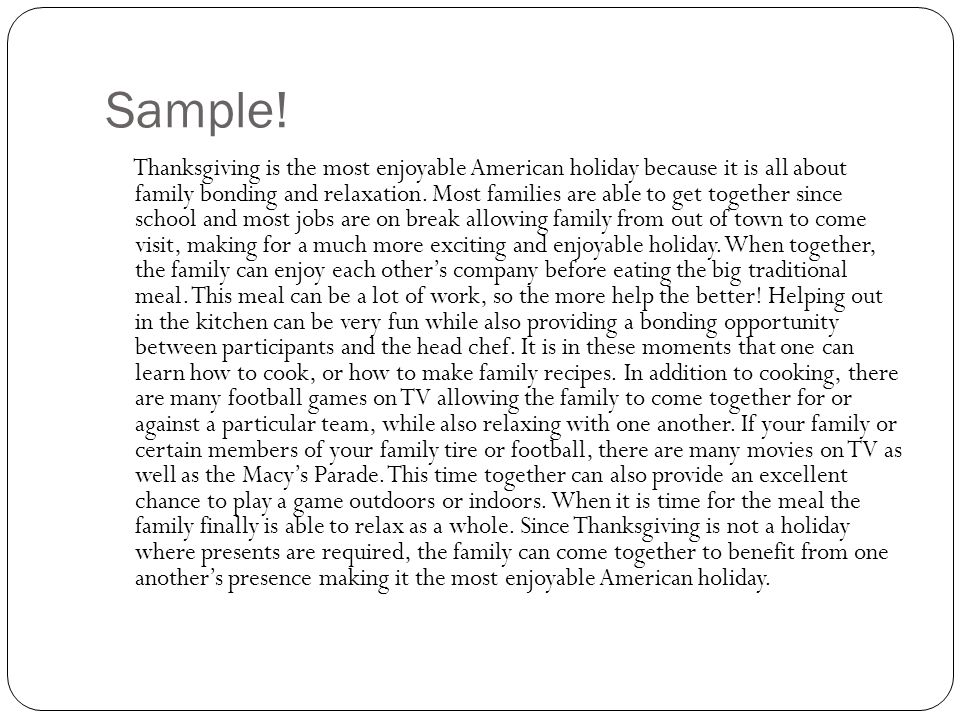Write An Essay About Your Family