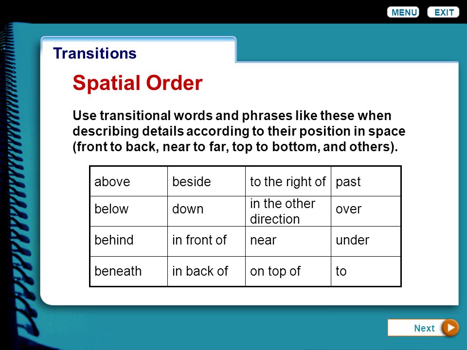 spatial order in writing Read and download spatial order in writing free ebooks in pdf format - radiometric dating yahoo answers realidades examen 3a answer key reading. spatial order in writing Read and download spatial order in writing free ebooks in pdf format - radiometric dating yahoo answers realidades examen 3a answer key reading.