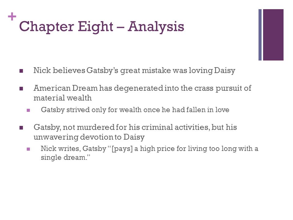 strived,imminent into the crass pursuit of material wealth gatsby strived only