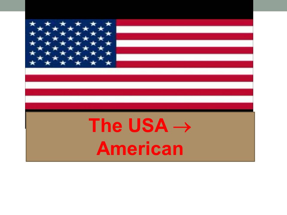 The USA  American