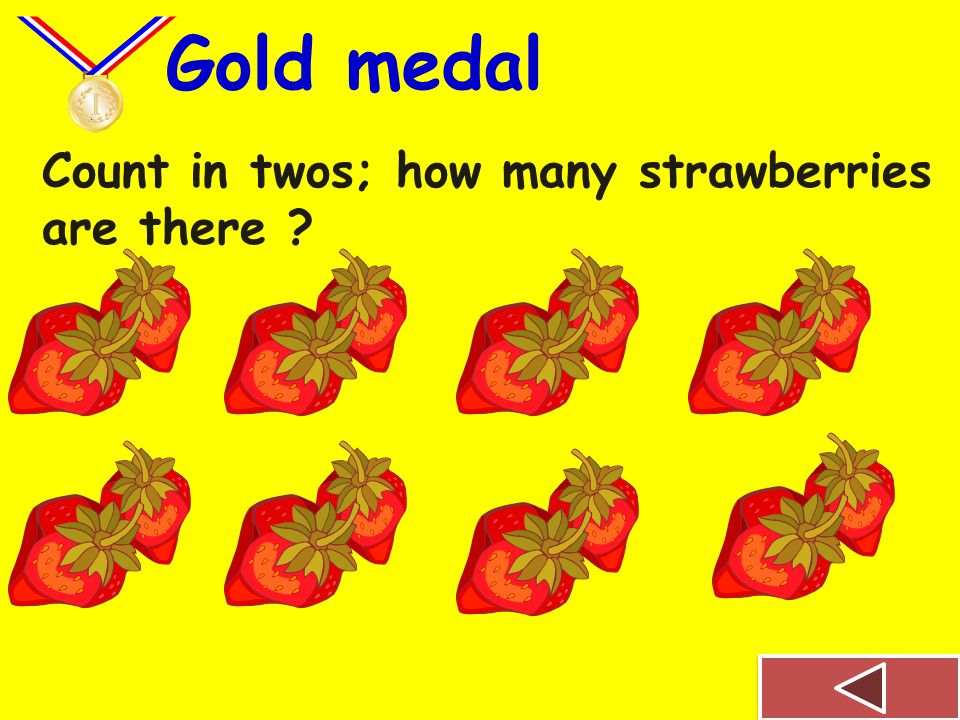 Count in threes; how many tomatoes are there Silver medal