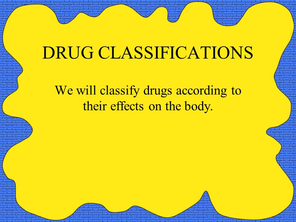 drug classifications