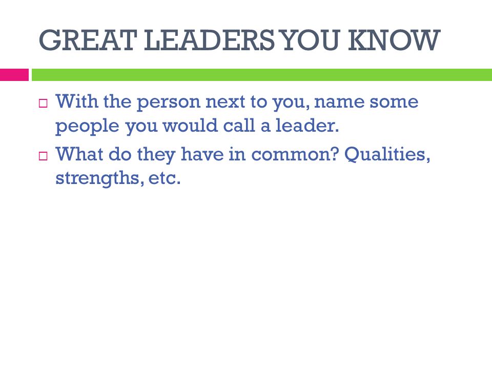 name some strengths