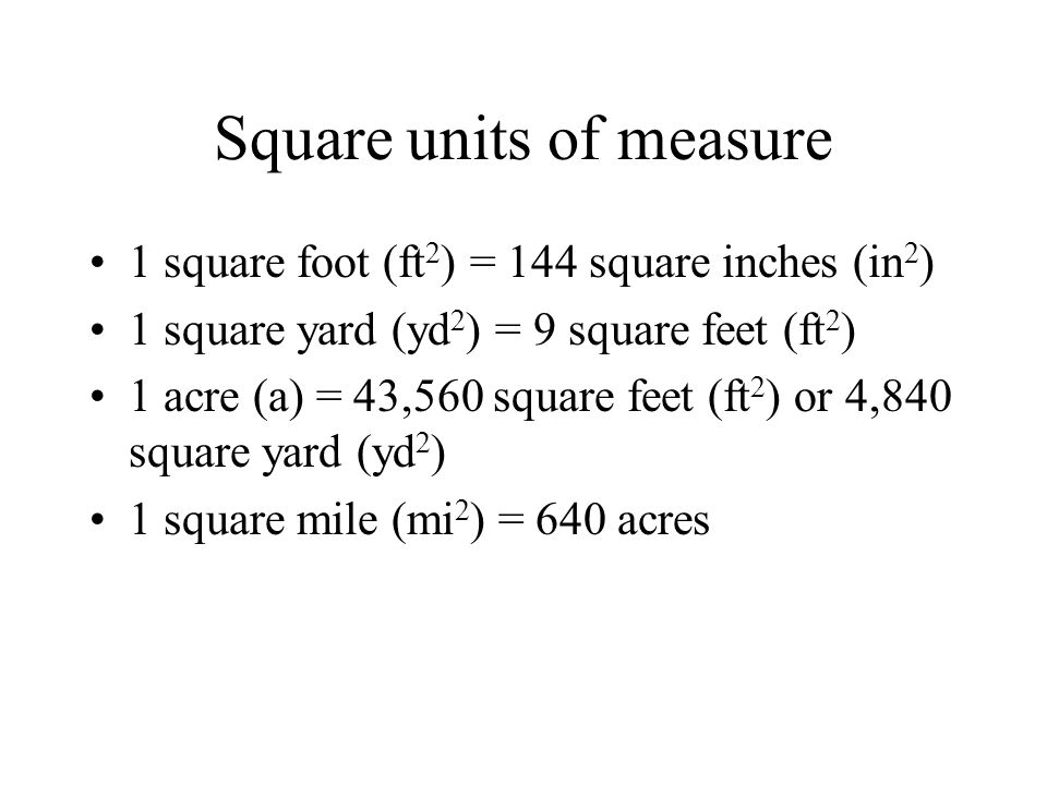 How do you measure 1 acre in feet?