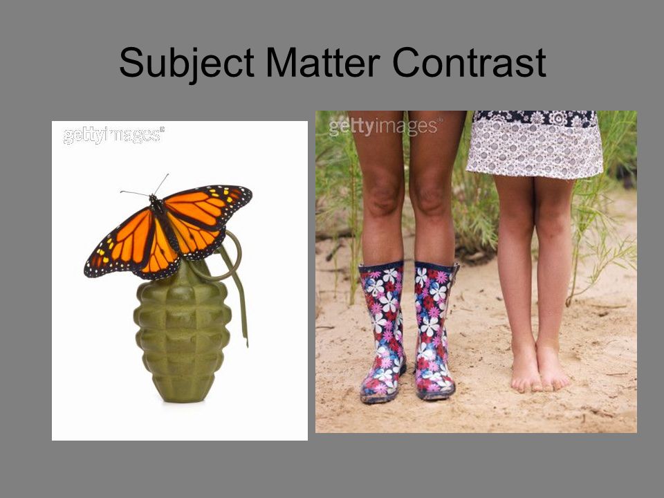 Subject Matter Contrast
